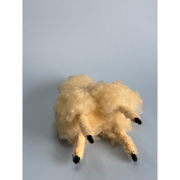 Vintage Peru Stuffed Llama Alpaca 5” Real Llama Fur C1980's 7" x 5" - Picture 6 of 6
